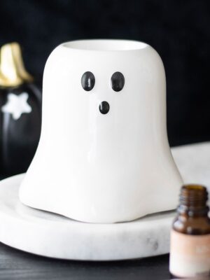 Hey Boo Ghost Oil Burner and Wax Warmer - Spiritual Home Decor