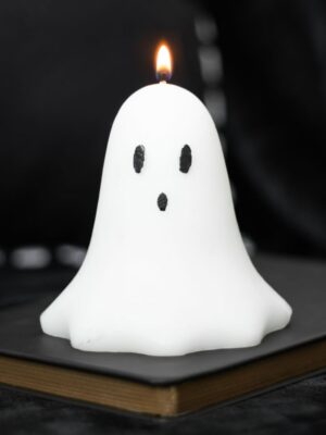 10cm Unscented Ghost Candle - Aromatherapy
