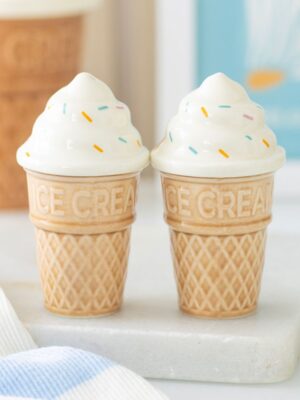 Ice Cream Cone Salt and Pepper Shakers - Spiritual Home Decor