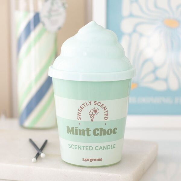 Mint Choc Ice Cream Scented Candle - Aromatherapy