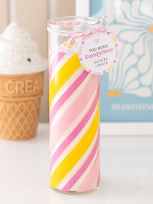 HE_83126.jpg Candy Stripe Candyfloss Tube Candle - Aromatherapy