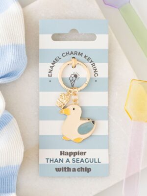 Seagull and Chips Keyring - Spiritual Home Decor