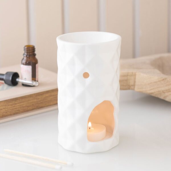 Geometric Faceted Oil Burner - Spiritual Home Decor