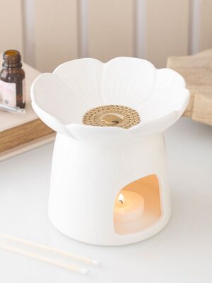 Peony Oil Burner and Wax Warmer - Spiritual Home Decor