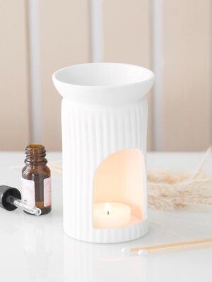 Ribbed Column Oil Burner - Spiritual Home Decor