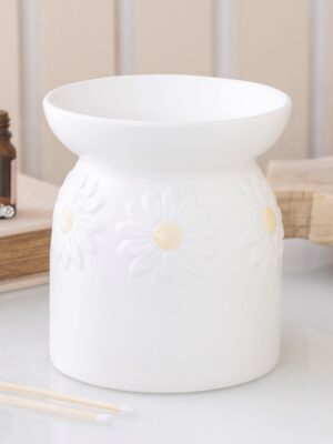 White Daisy Chain Oil Burner - Spiritual Home Decor