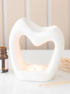 Sculptural Heart Oil Burner - Spiritual Home Decor