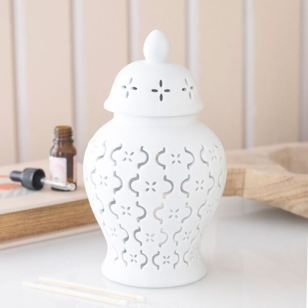Moroccan Lantern Cut Out Oil Burner and Wax Warmer - Spiritual Home Decor
