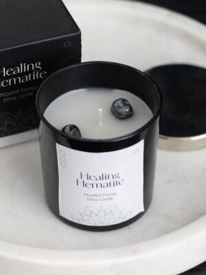 Healing Hematite Detox Candle - Aromatherapy