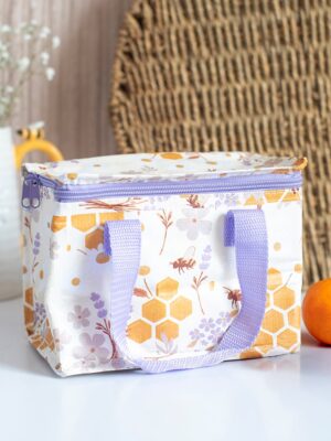 Honey Bee Print Lunch Bag - Spiritual Home Decor