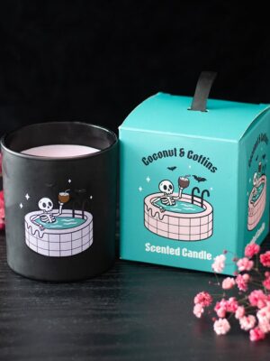 Coconut & Coffins Scented Candle - Aromatherapy