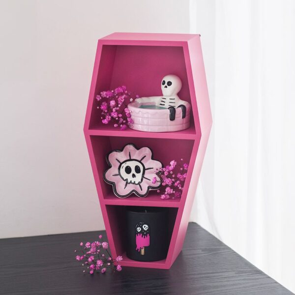 HO_18627.jpg Small Hot Pink Coffin Shelf - Spiritual Home Decor