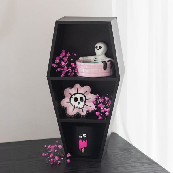 HO_18727.jpg Small Black Coffin Shelf - Spiritual Home Decor