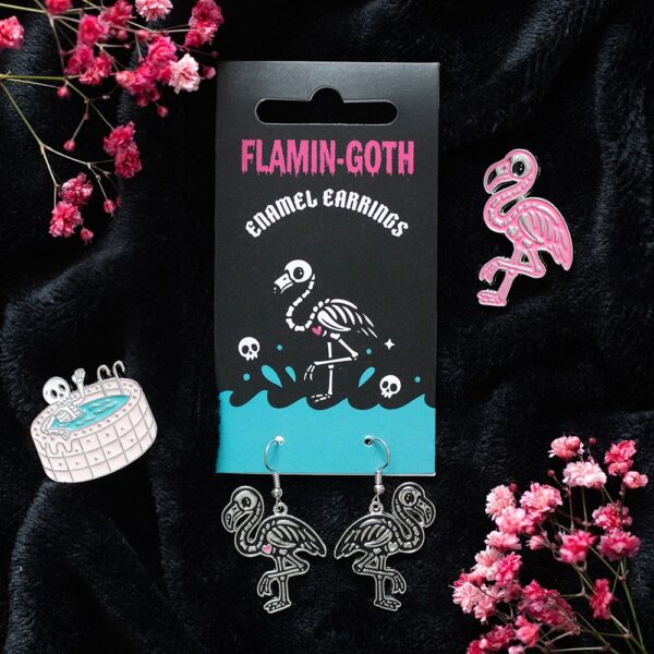 HO_19127.jpg Flamin-goth Enamel Dangle Earrings - Jewelry
