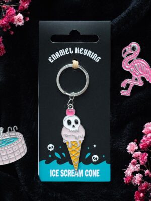 Ice Scream Cone Keyring - Spiritual Home Decor