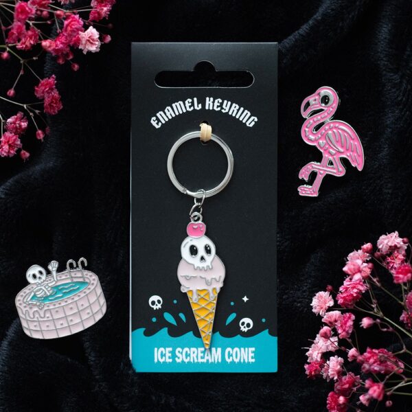 HO_19227.jpg Ice Scream Cone Keyring - Spiritual Home Decor