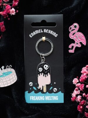Freaking Melting Ice Cream Keyring - Gothic Decor