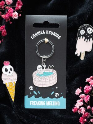 Dead Cool Skeleton Keyring - Gothic Decor