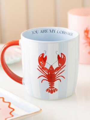 You Are My Lobster Striped Mug - Ceramic Mug