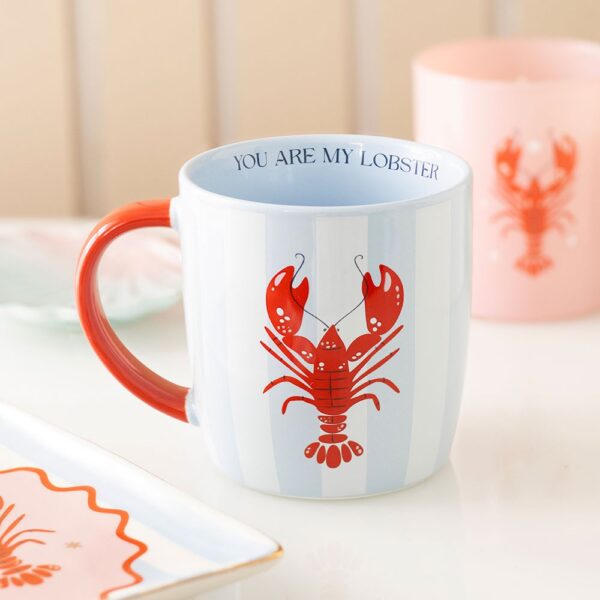 You Are My Lobster Striped Mug - Ceramic Mug
