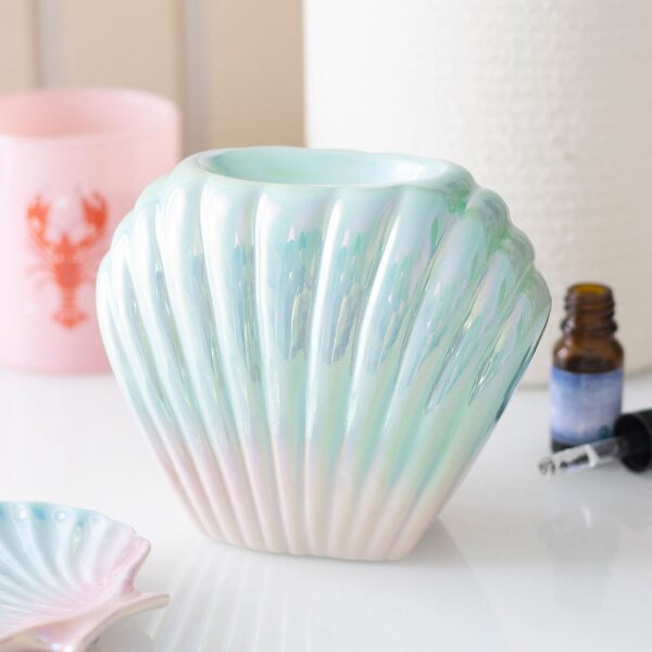 HT_96826.jpg Iridescent Shell Oil Burner - Aromatherapy