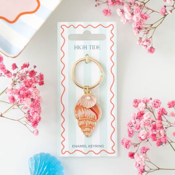 HT_97626.jpg High Tide Shell Keyring - Spiritual Home Decor