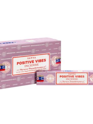 Set of 12 Packets of Positive Vibes Incense Sticks by Satya - Aromatherapy