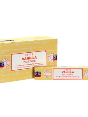 Set of 12 Vanilla Incense Sticks by Satya (12/50) - Aromatherapy