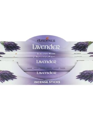 Set of 6 Packets of Elements Lavender Incense Sticks - Aromatherapy