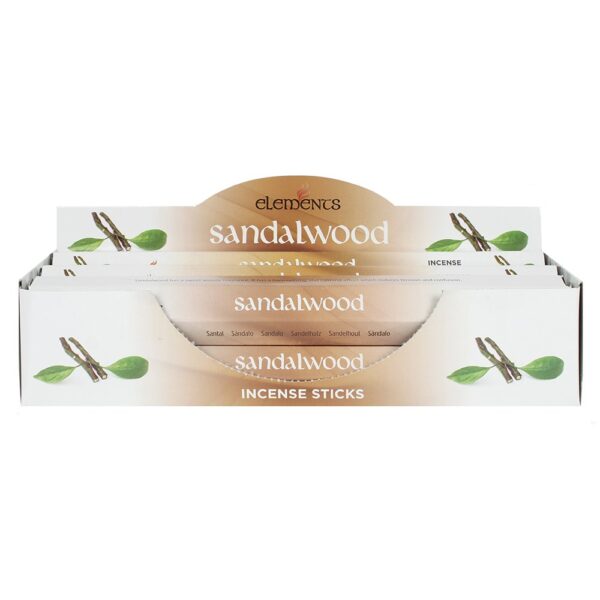 IS_82922.jpg Set of 6 Packets of Elements Sandalwood Incense Sticks - Aromatherapy