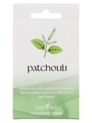 Set of 12 Packets of Elements Patchouli Incense Cones - Aromatherapy