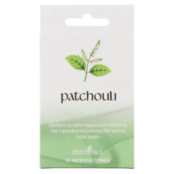 Set of 12 Packets of Elements Patchouli Incense Cones - Aromatherapy
