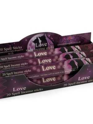 Set of 6 Packets of Love Spell Incense Sticks by Lisa Parker - Witchcraft Ritual