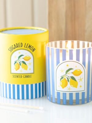 Sugared Lemon Scented Candle - Aromatherapy