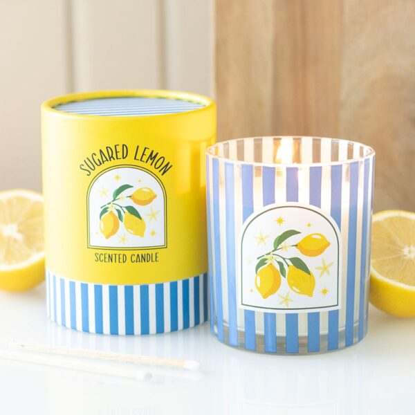 Sugared Lemon Scented Candle - Aromatherapy