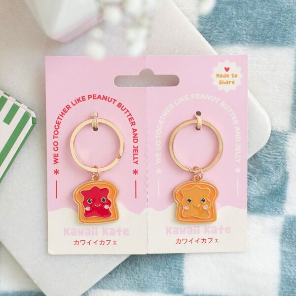 KK_04127.jpg Set of 2 Peanut Butter and Jelly Keyrings - Spiritual Home Decor