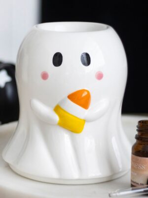 KY_02926.jpg Candy Corn Ghost Oil Burner and Wax Warmer - Spiritual Home Decor