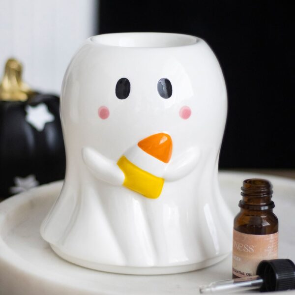 Candy Corn Ghost Oil Burner and Wax Warmer - Spiritual Home Decor