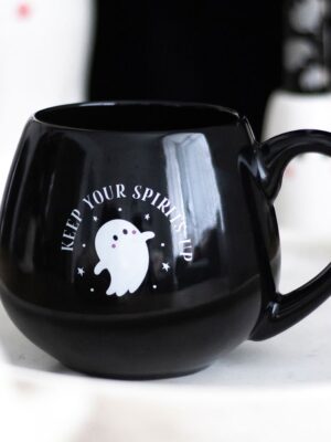 Keep Your Spirits Up Rounded Ghost Mug - Ceramic Mug