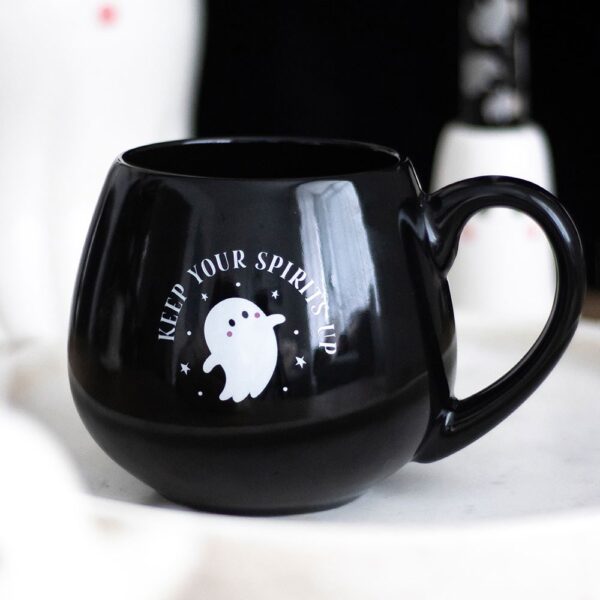 Keep Your Spirits Up Rounded Ghost Mug - Ceramic Mug