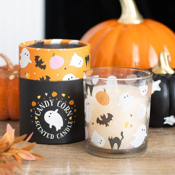 Sweet and Spooky Candy Corn Candle - Aromatherapy