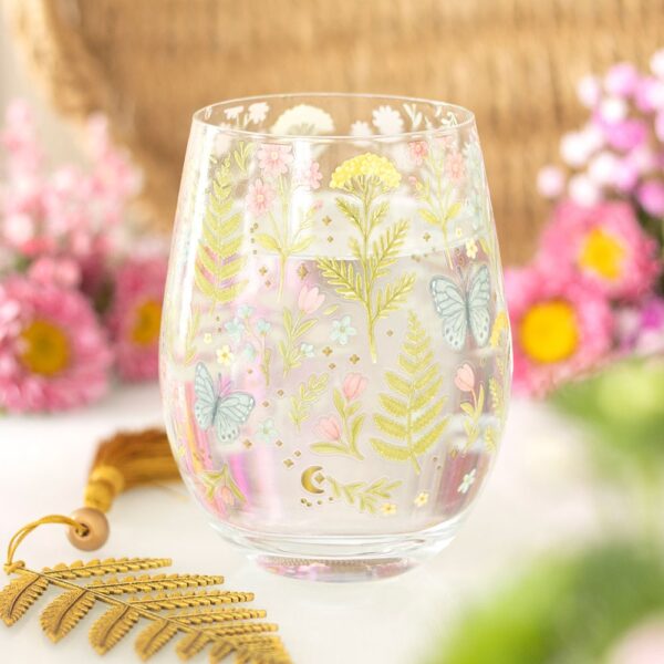 LB_08327.jpg Luna Bloom Floral Print Stemless Glass - Spiritual Home Decor