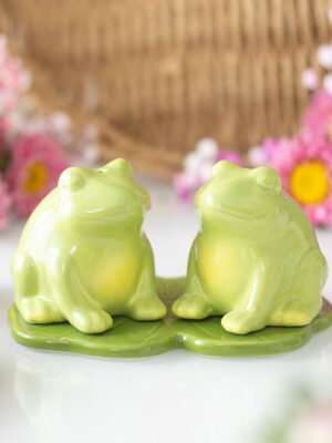 Luna Frog Salt and Pepper Shakers - Spiritual Home Decor