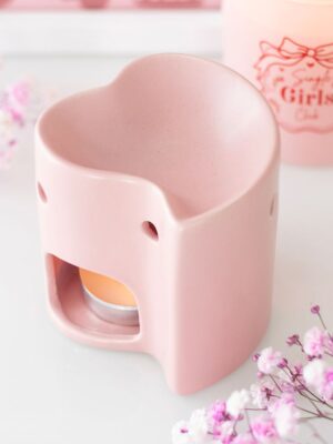 Pink Heart Oil Burner - Spiritual Home Decor