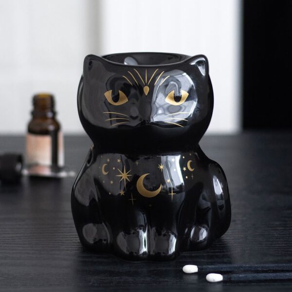 MK_26427.jpg Black Cat Magick Oil Burner - Spiritual Home Decor