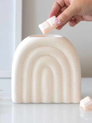 Cream Speckle Arch Oil Burner - Spiritual Home Decor