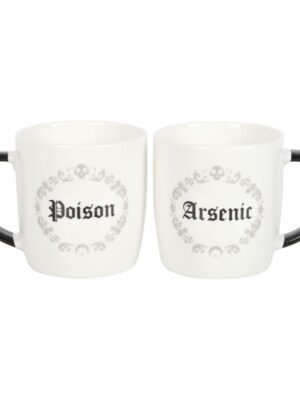 Poison and Arsenic Couples Mug Set - Gothic Decor