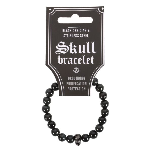 MT_23824.jpg Black Obsidian Skull Bracelet - Crystal Healing