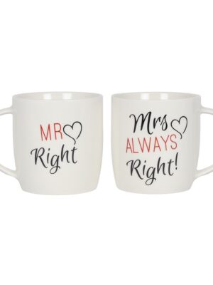 Set of 2 Mr & Mrs Mugs - Ceramic Mug