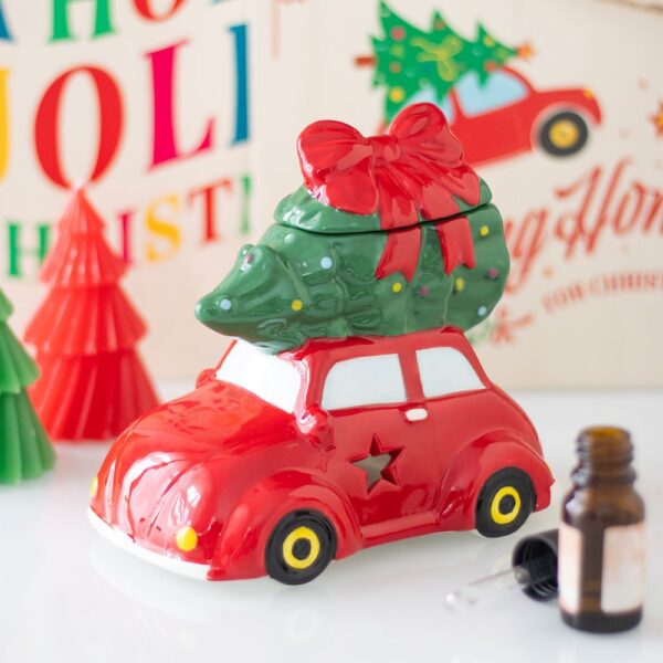 NC_10826.jpg Nostalgic Car with Christmas Tree Ceramic Oil Burner and Wax Warmer - Spiritual Home Decor